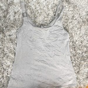 Sparkly Silver Tank Top
